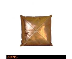 ZONS Coussin Cooper cuivre 45x45cm + Rembourrage 480g Coussin Voiture Coussin canapÃ© Oreiller