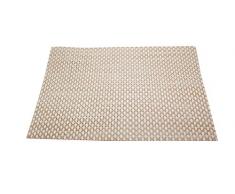 Silicone Gold Set Set de Table, Acrylique, Beige, 45 x 30 x 6 cm, 6 pièces