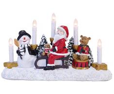 Star 269-04 Santa On Sledge Chandelier 5 Lumières 15,0 W E10 Multicolore 21 x 35 x 10 cm