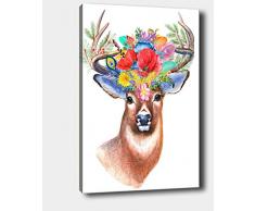 Bonamaison Peinture sur toile, multicolore, 30 x 40 cm - ConÃ§u et fabriquÃ© en Turquie