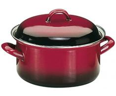 Ibili 930116 Faitout avec couvercle VolcÃ¡n 16 cm en acier Ã©maillÃ©