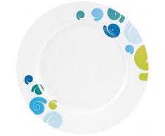 Home Twister Service de Table, Faience, Blanc, 19 PiÃ¨ces