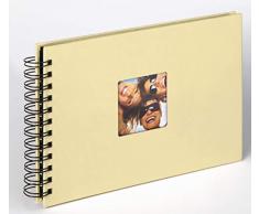 Walther, Fun, Album de Photo à spirales, SA-109-R, 23x17 cm, 40 Pages Noires, Crême