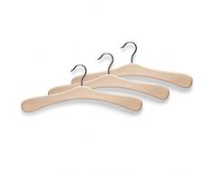 Zeller 17109 Lot de 3 cintres naturel, 45 cm