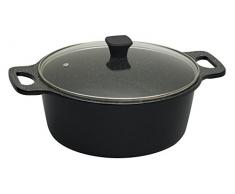 Prestige Stone Casserole Ã Quartz, Bois, Couleur crÃ¨me, 28 cm