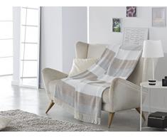 VIALMAN Plaid, Beige, 130Â cm x 170Â cm