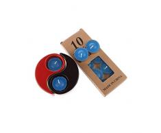 lachineuse BOUGEOIR Yin Yang Rouge et Noir - avec 10 Bougies Offertes