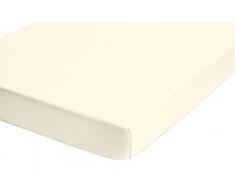 biberna 12344 Drap housse extensible en Ã©ponge, selon la norme Ãko-Tex 100 140x190 cm Ã 160x200 cm, argent / gris