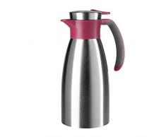 Emsa 512576 SOFT GRIP Pichet isotherme, fermeture Quick Tip, 1 Litre, 100% hermétique, framboise