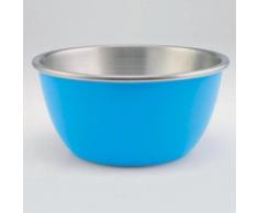 Zak Designs 0085-8250E Bol Melamine / Inox 16 cm Bleu
