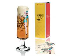 RITZENHOFF Alice Wilson Verre Ã biÃ¨re en Cristal avec 5 couvercles 300 ML