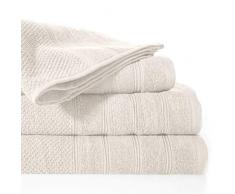 Design91 Serviette éponge 100% Coton Crème 70 x 140 cm