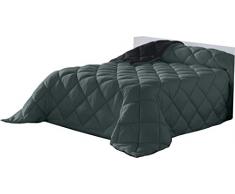 Lucena Cantos - Couette Bicolor, Fibre 400 GR, (Gris/Noir, 280 x 270)