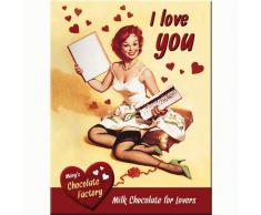 Nostalgic-Art Magnet Metal I Love You (Chocolates) na