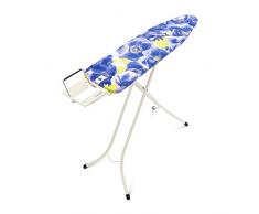 Brabantia Table à Repasser, Planche à Repasser (Taille A) avec Repose-Fer Vapeur, Pieds Acier à 22 mm, Purple Anemone/Ivory, 101403