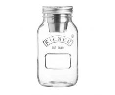 karis 0025.791 Bocal A Salade 1 Litre, Verre, Transparent, 10 x 9,5 x 18,5 cm