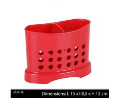 Fornord 33190 Egouttoir à Couvert Rouge, 15x8,5x12