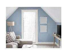 Soleil docre Panama Voilage Porte fenÃªtre, Coton, Blanc, 90 x 200 cm