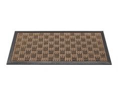 Paillasson Motif Carré Beige 45 * 75 cm