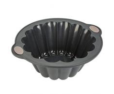 Levivo Moule Ã brioche en silicone, moule Ã pÃ¢tisserie en silicone, gris, 20Â xÂ 9,6Â cm (dimensions intÃ©rieures)