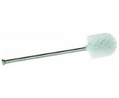Kela 18964 balai brosse WC, acier inoxydable, brosse blanche, diamètre 7,5 cm, Pulcro