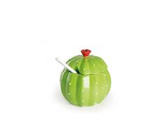 Excelsa Cactus Sucrier, cÃ©ramique, vert