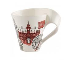 Villeroy & Boch Cities of the World Tasse à café Lille, 300 ml, Porcelaine Premium, Blanc/Multicolore