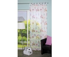 Home Fashion Rideau Ã Passants, Tissu, Multicolore, 245 x 140 cm