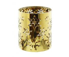 Festive Productions Photophore avec Flocon de Neige Die Cut Design, Or