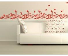 Mantiburi WDT nÂ°CA12 Sticker Mural Motif Frise automnale 432x20cm Rot 031