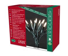 Konstsmide 6310-120 Mini Guirlande dEclairage ExtÃ©rieur 140 LEDs 24 V Blanc Chaud CÃ¢ble Vert