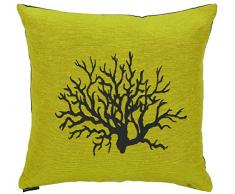 Autrement Dit - Zenith NÂ°3 coussin Jaune - 45 x 45 x 18 cm - ModÃ¨le : Arbre