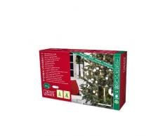 Konstsmide 1165-000 Slim Line Guirlande de Sapin + 10 Petites Bougies + Interrupteur + 10 LED Blanc Chaud 4,5 V