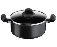 Tefal C3554602 Cocotte, Aluminium, Noir, 24 cm