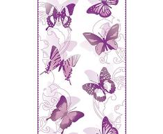 Livingwalls Panneau mural autocollant Pop Up Panel poupre blanc 2,50 m x 0,35 m 942582