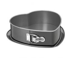 Kaiser 2300659701 Moule à manqué de Coeur Inspiration, Acier, Noir, 25 x 26 x 7 cm