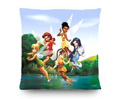 AG Design CND 3102 Disney Fées, Coussin, 45 x 45 cm â 1 Partie, Polyester, Colorful, 45 x 45 cm