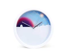 SUCK UK SK Clock DN1 Horloge Murale | Nuit ET Jour | DÃCORATION Cuisine Salon ET Chambre | NOUVEAUTÃ Design 24 Heures|, Plastique, Multicolore, 5,7 x 25,3 x 25,3 cm