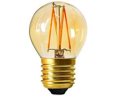 Girard Sudron 165458-LED Golf Ball G45 Ampoule LED Filament 45 mm E27 (ES Edison) Blanc Chaud 260 lumens Dimmable 4 W Ambre