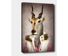 Bonamaison Peinture sur toile, multicolore, 50 x 70 cm - Conçu et fabriqué en Turquie