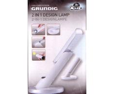 Grundig Lampe de table 2 en 1 avec fonction lampe torche 32 LED Extra White Multicolore