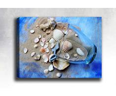 Bonamaison Peinture sur toile, multicolore, 30 x 40 cm - Conçu et fabriqué en Turquie