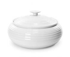 Portmeirion Home & Gifts Cocotte Basse en Porcelaine Blanc 28 x 28 x 16,3 cm