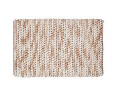 Sealskin Badteppich Vintage Sand Tapis de Bain, Tissu, Ecru, 80 x 50 x 2,5 cm