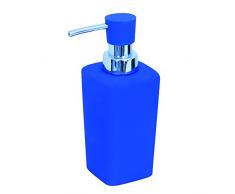 MSV 140915 HaÃ¯ti Distributeur Savon CÃ©ramique Bleu FoncÃ© 6,5 x 6,5 x 15,5 cm