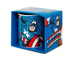 Logoshirt Marvel Comics Captain America Mug de cafÃ© prÃ©sentÃ© dans Un Coffret