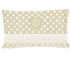 Soleil docre Passion Coussin, Coton, Ecru, 32x50 cm