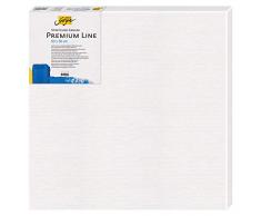 Solo Goya Premium Line Toile extensible en toile de qualité supérieure avec 4 épaisseurs de fond en coton Idéal pour les peintures à huile, acryliques et gouache Env. 50 x 50 cm