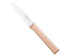 OPINEL - NÂ°125 Office ParallÃ¨le - Couteau Cuisine OPINEL - Couteau Cuisine Professionnel Lame Inox 8 cm et Manche en Bois de HÃªtre