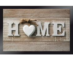 ID Mat Tapis Paillasson, 100% Fibres Polyamide sur Semelle PVC, Beige, 40 x 60 cm